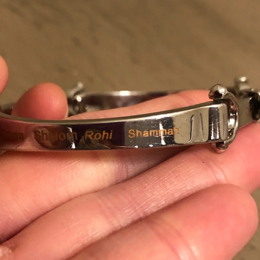 Silver Tone Men's Religious Bracelet